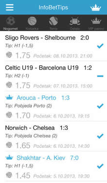 InfoBetTips for iOS and Android